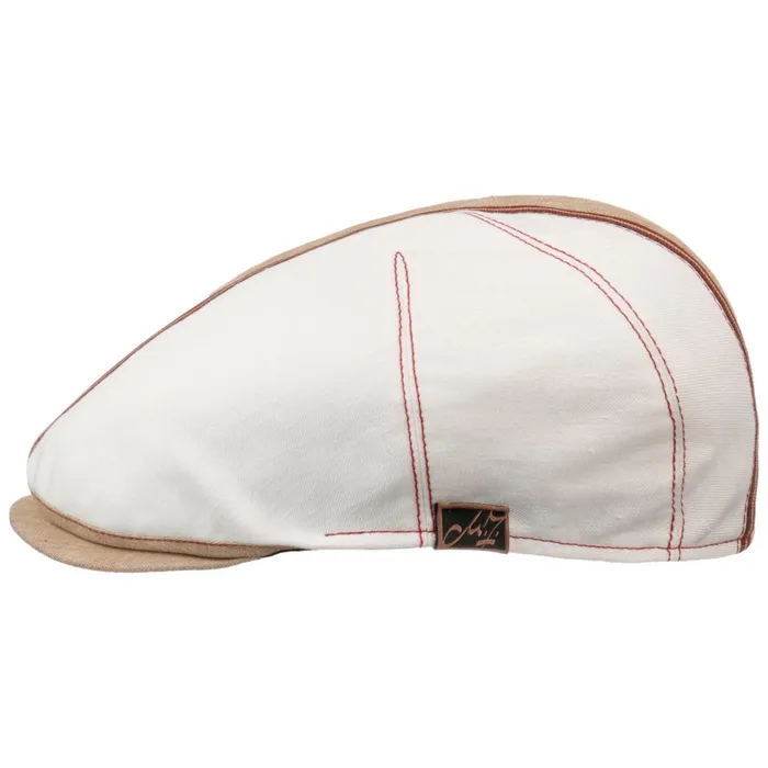 Men Flat Caps Mayser Jenson Twotone Zechbauer Flat Cap Beige