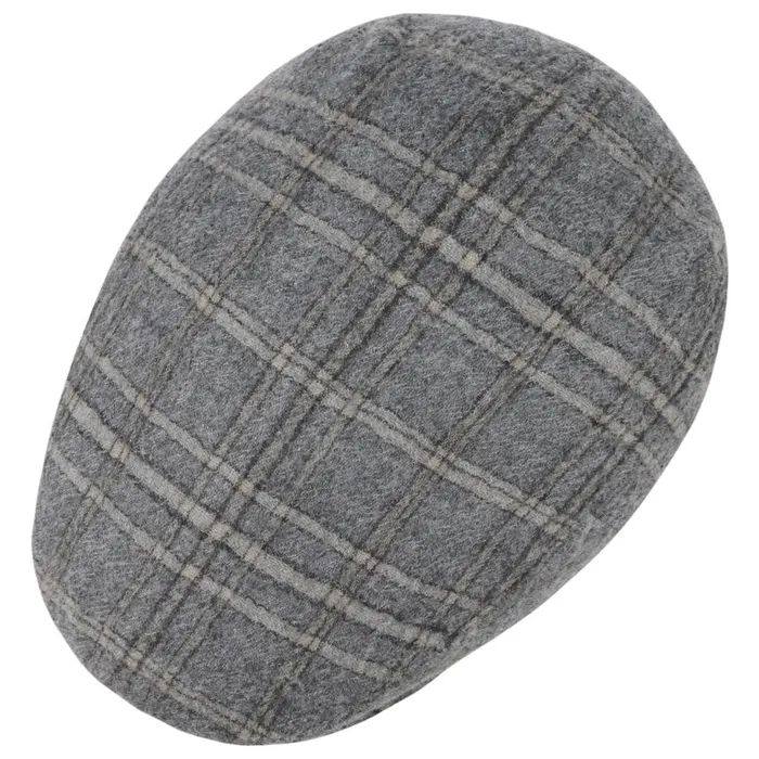 Men Flat Caps Mayser Merlino Casual Flat Cap With Ear Flaps Grayblue