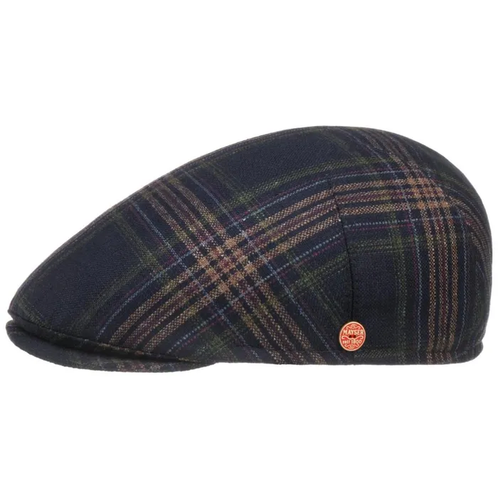 Men Flat Caps Mayser Simon Plus Flat Cap With Ear Flaps Dark Blue Men Flat Caps Mayser Simon Plus Flat Cap With Ear Flaps Dark Blue