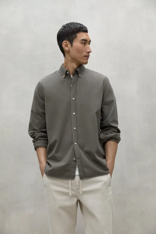 Men Green Antejo Shirt Ecoalf Shirts