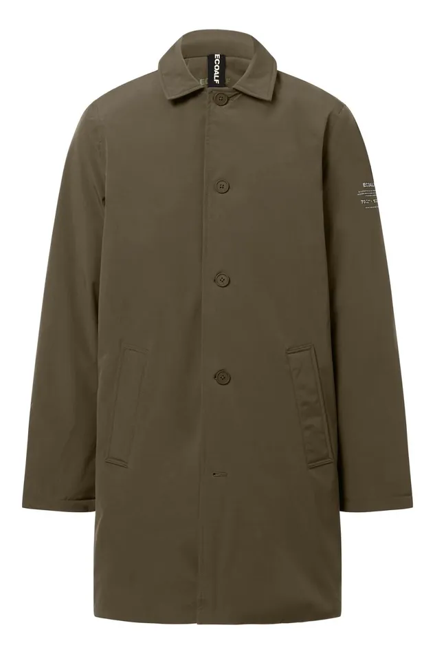 Men Green Hampshire Coat Ecoalf Coats And Jackets