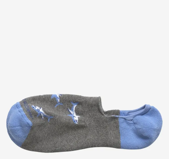 Men HighCut Liner Socks Gray Shark JohnstonandMurphy Socks