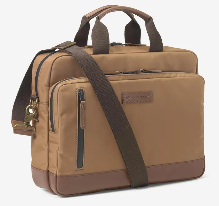 Men Hudson Waterproof Briefcase Cognac JohnstonandMurphy Backpacks and Briefcases Men Hudson Waterproof Briefcase Cognac JohnstonandMurphy Backpacks and Briefcases
