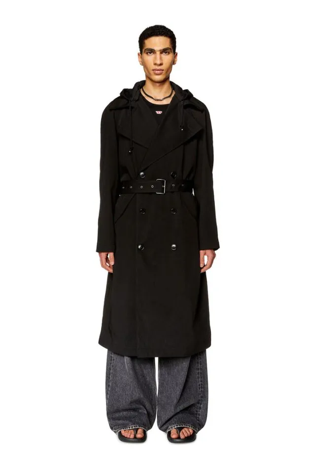 Men JMatthew Black Diesel Outerwear And Jackets
