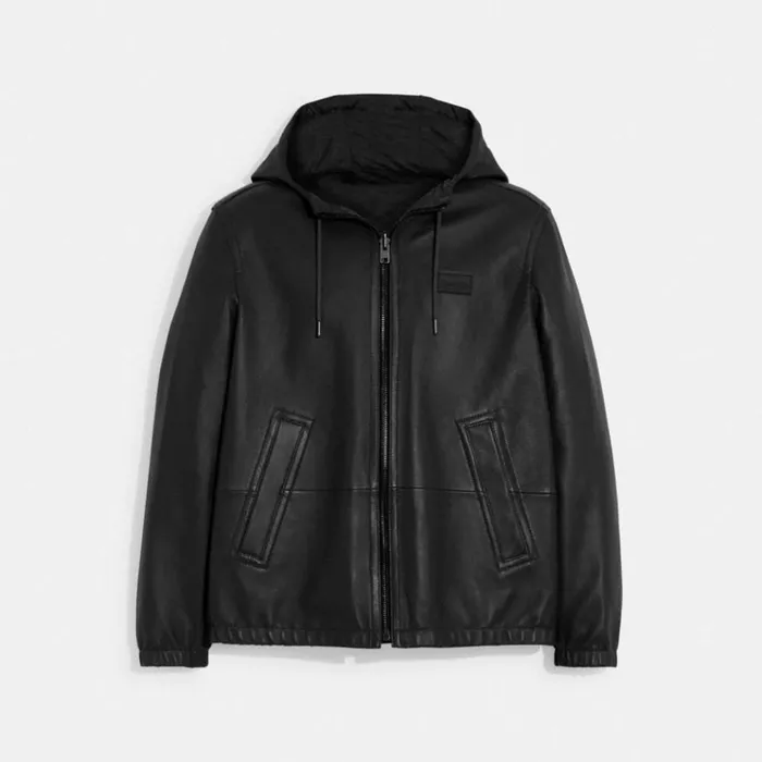 Men Jackets and Outerwear Coach Reversible Leather Jacket Charcoal Signatureblack Men Jackets and Outerwear Coach Reversible Leather Jacket Charcoal Signatureblack