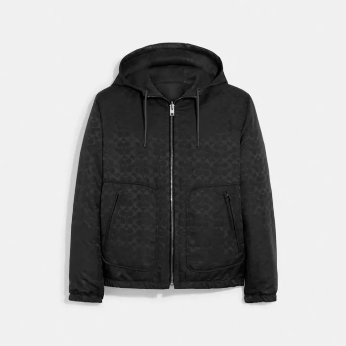 Men Jackets and Outerwear Coach Reversible Leather Jacket Charcoal Signatureblack Men Jackets and Outerwear Coach Reversible Leather Jacket Charcoal Signatureblack