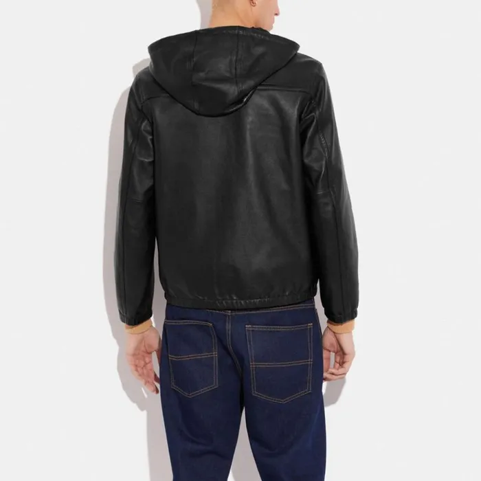 Men Jackets and Outerwear Coach Reversible Leather Jacket Charcoal Signatureblack Men Jackets and Outerwear Coach Reversible Leather Jacket Charcoal Signatureblack