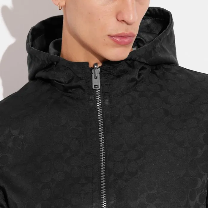 Men Jackets and Outerwear Coach Reversible Leather Jacket Charcoal Signatureblack Men Jackets and Outerwear Coach Reversible Leather Jacket Charcoal Signatureblack