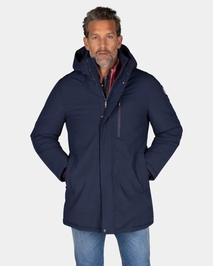Men Jackets NZA New Zealand Auckland Dark Blue Parka With Standing Collar 8211 Winter Navy Men Jackets NZA New Zealand Auckland Dark Blue Parka With Standing Collar 8211 Winter Navy
