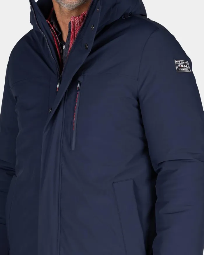 Men Jackets NZA New Zealand Auckland Dark Blue Parka With Standing Collar 8211 Winter Navy Men Jackets NZA New Zealand Auckland Dark Blue Parka With Standing Collar 8211 Winter Navy