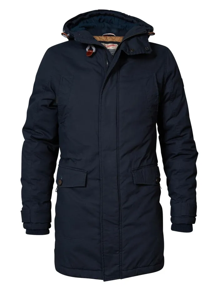 Men Jackets Petrol Industries Lined Parka Dark Navy