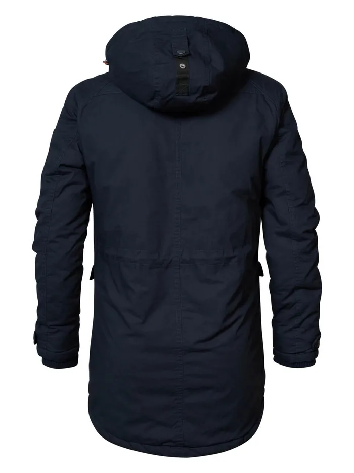 Men Jackets Petrol Industries Lined Parka Dark Navy