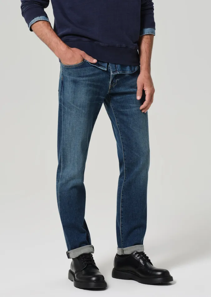 Men Jeans Citizens Of Humanity Adler Slim Cashmere Denim In Cyrus