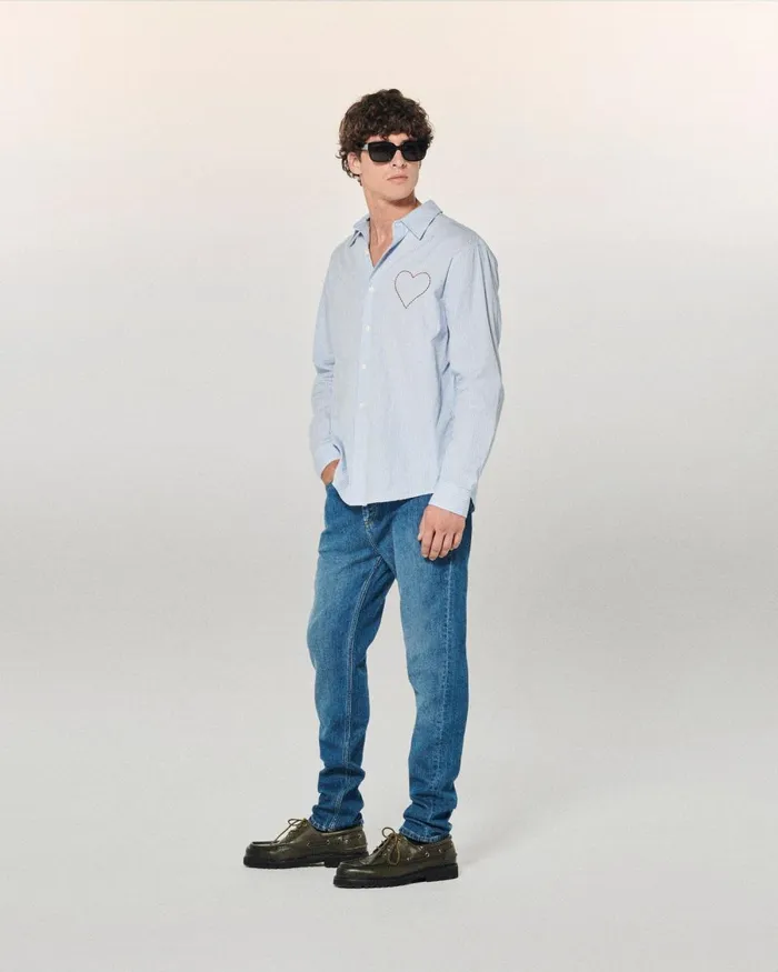 Men Jeans From Future Skinny John Jeans Dark Blue
