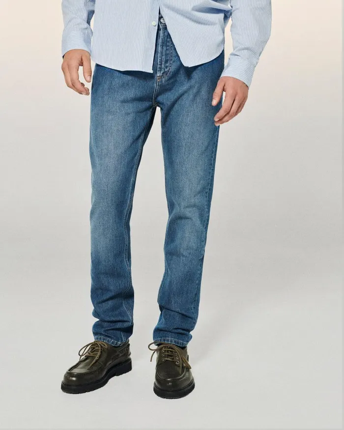 Men Jeans From Future Skinny John Jeans Dark Blue