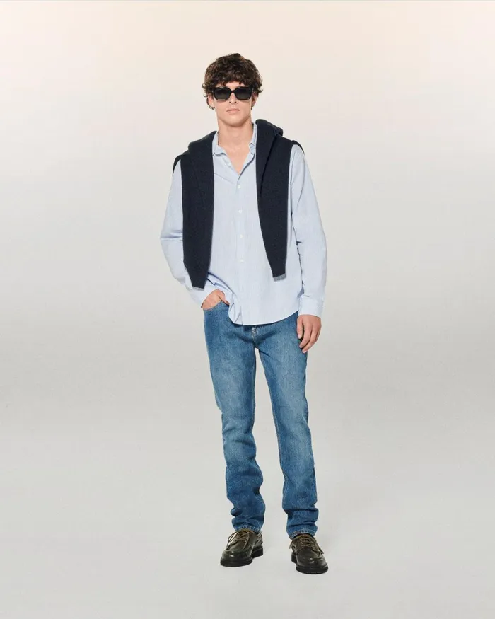 Men Jeans From Future Skinny John Jeans Dark Blue
