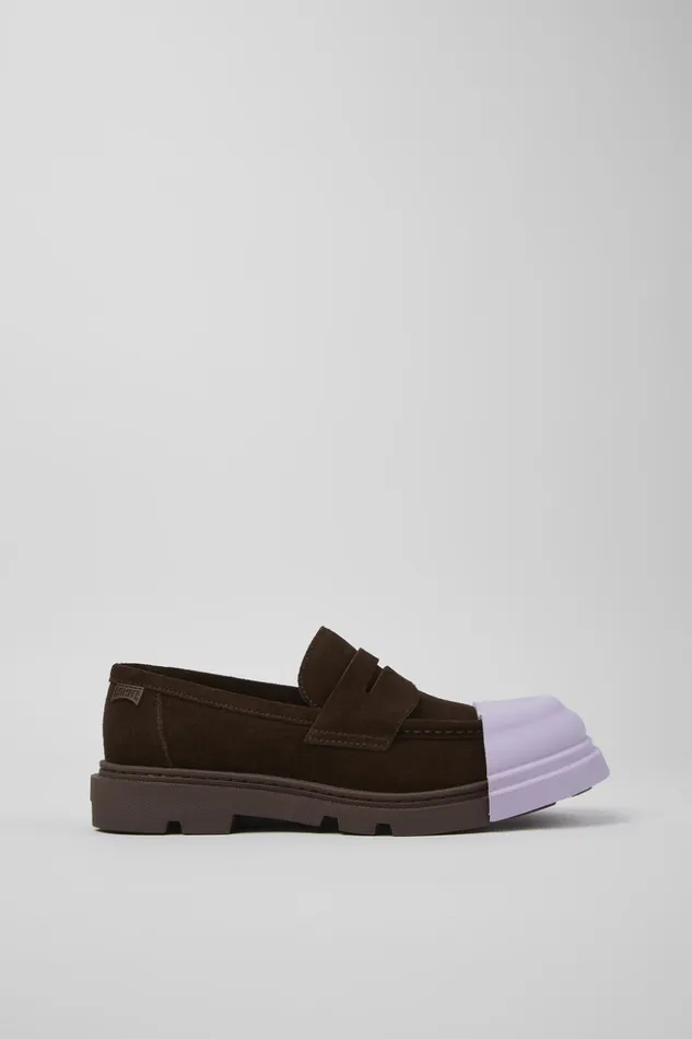 Men Junction Brown Nubuck Moccasin Camper Formal Shoes Men Junction Brown Nubuck Moccasin Camper Formal Shoes