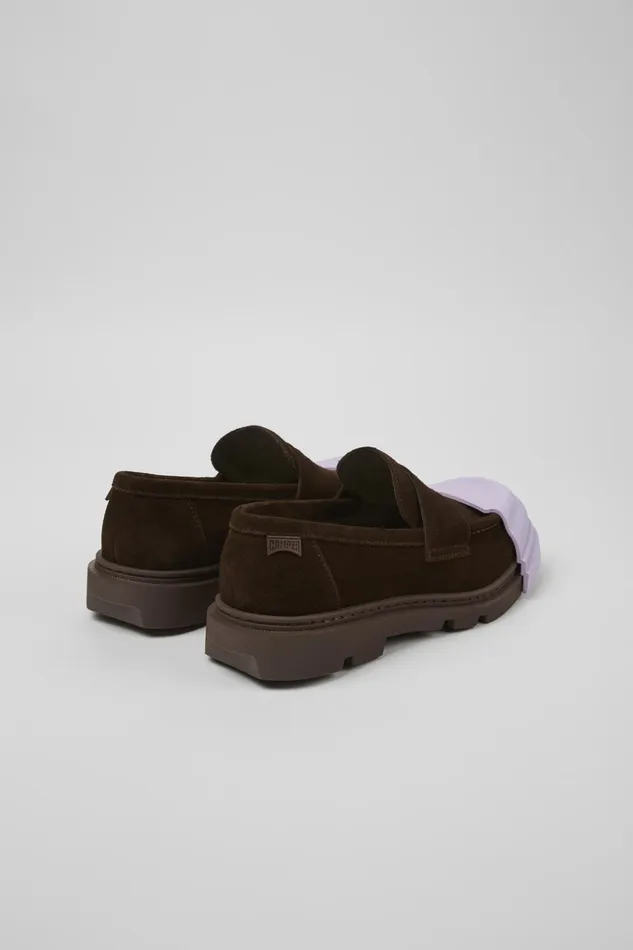 Men Junction Brown Nubuck Moccasin Camper Formal Shoes Men Junction Brown Nubuck Moccasin Camper Formal Shoes