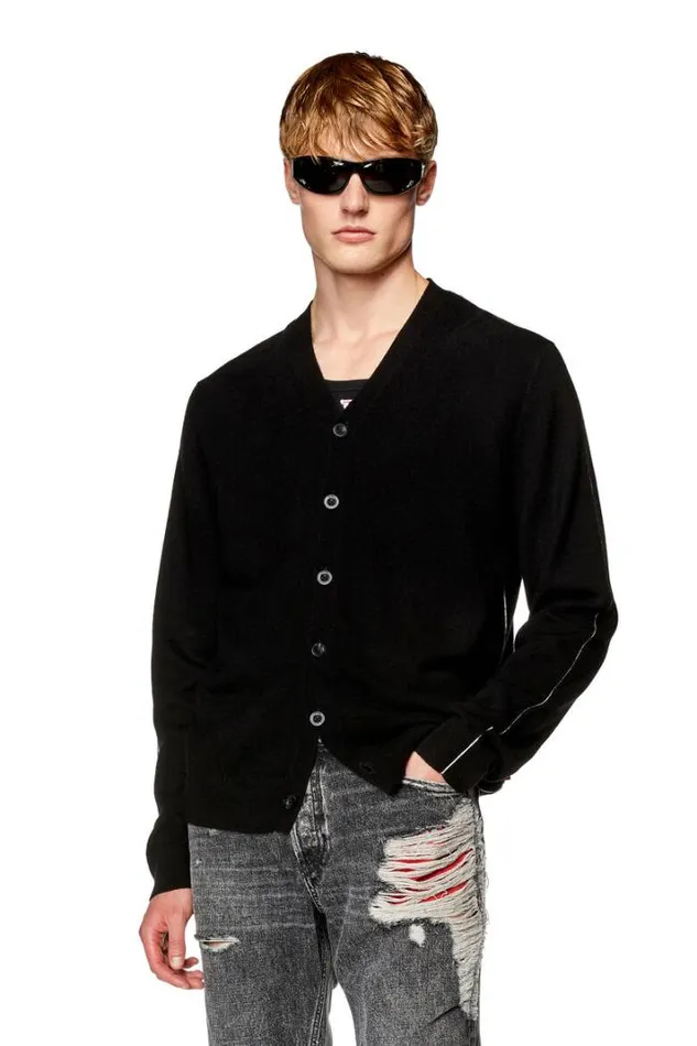 Men KZante Black Diesel Knitwear Men KZante Black Diesel Knitwear