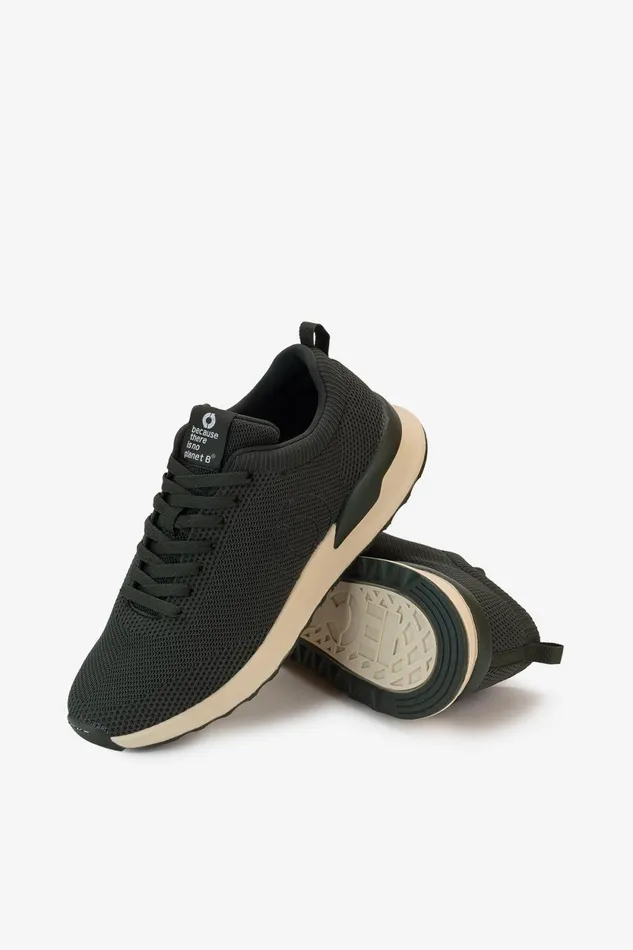 Men Khaki Knitted Conde Trainers Ecoalf Sneakers
