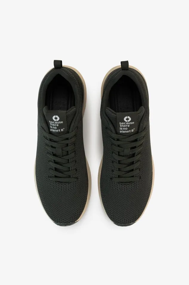 Men Khaki Knitted Conde Trainers Ecoalf Sneakers