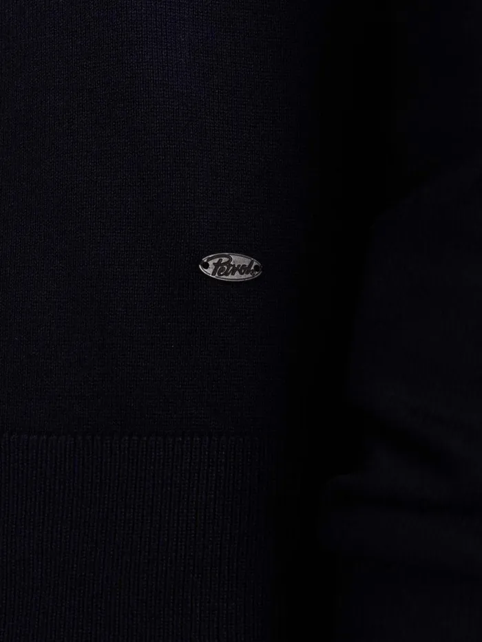 Men Knits and Sweats Petrol Industries Essential VNeck Knit Midnight Navy