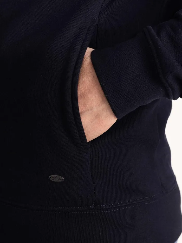 Men Knits and Sweats Petrol Industries Essential Zip Hoodie Midnight Navy