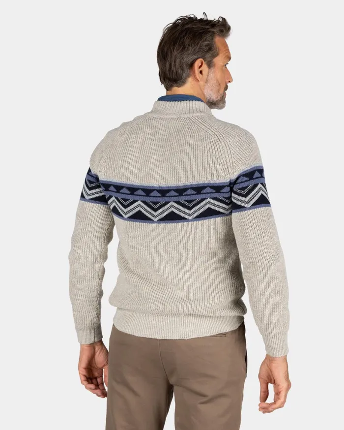 Men Knitwear NZA New Zealand Auckland SandColored Knitted Cotton Pullover 8211 Shimmering Sand Men Knitwear NZA New Zealand Auckland SandColored Knitted Cotton Pullover 8211 Shimmering Sand