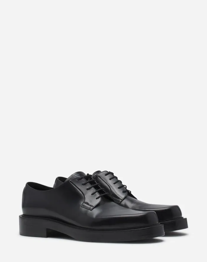 Men Lanvin Loafers and Derbies Banjo Leather Richelieu Black