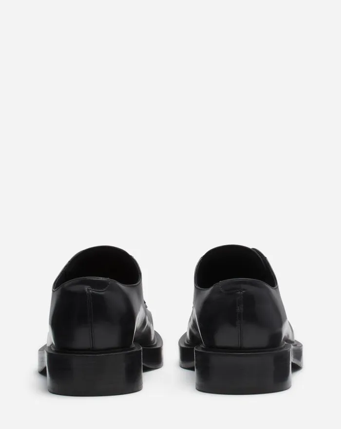 Men Lanvin Loafers and Derbies Banjo Leather Richelieu Black