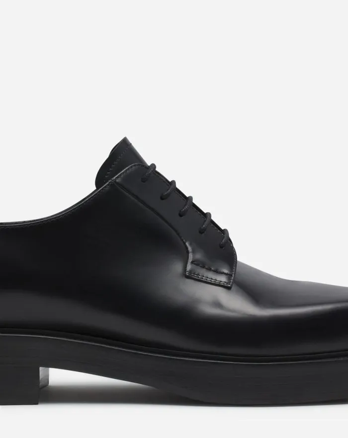 Men Lanvin Loafers and Derbies Banjo Leather Richelieu Black