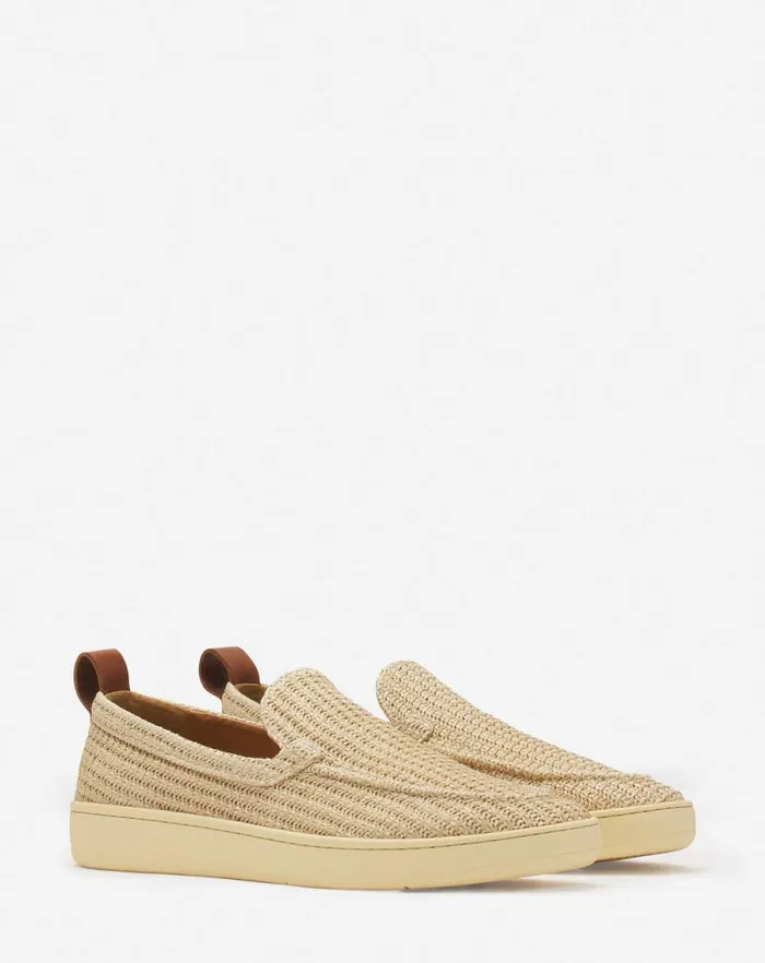 Men Lanvin Loafers and Derbies Cruiser Raffia Moccasins Natural Men Lanvin Loafers and Derbies Cruiser Raffia Moccasins Natural
