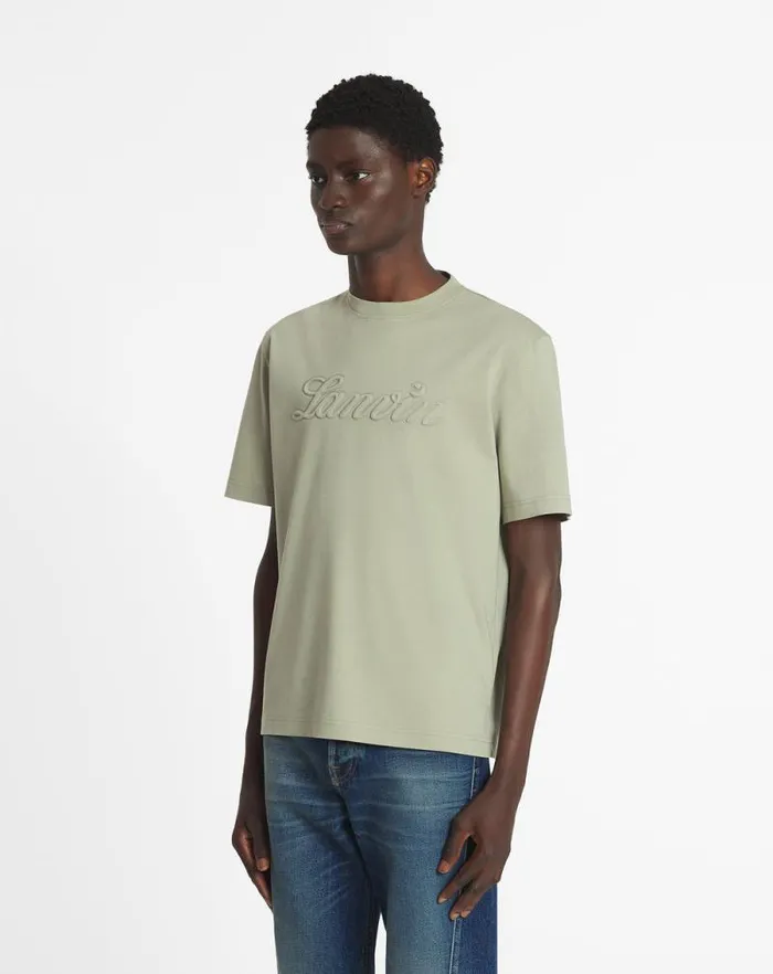 Men Lanvin Tshirts and Polos Debossed Lanvin Tshirt Lin Men Lanvin Tshirts and Polos Debossed Lanvin Tshirt Lin