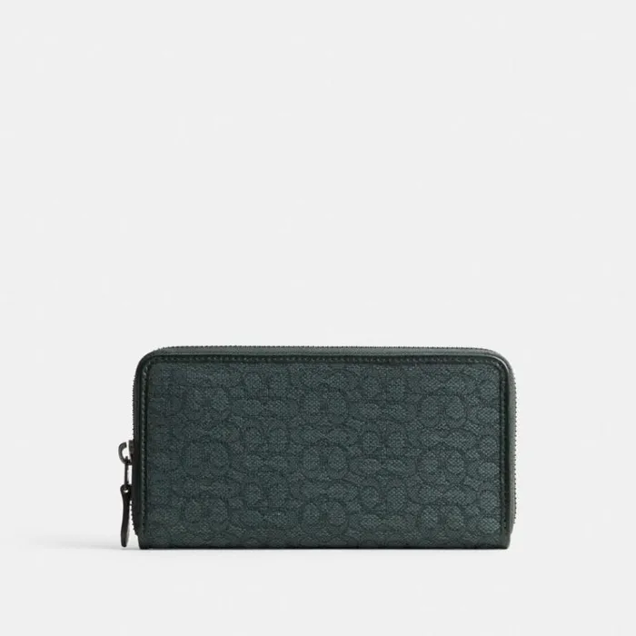Men Large Wallets Coach Accordion Wallet In Micro Signature Jacquard Amazon Green Men Large Wallets Coach Accordion Wallet In Micro Signature Jacquard Amazon Green