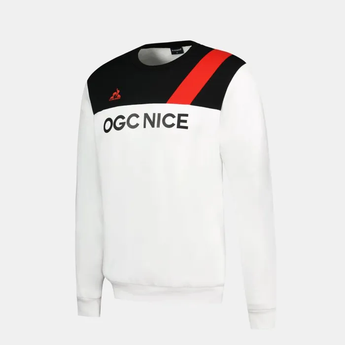 Men Le Coq Sportif Sweatshirts OGC Nice RoundNeck Sweatshirtshirt