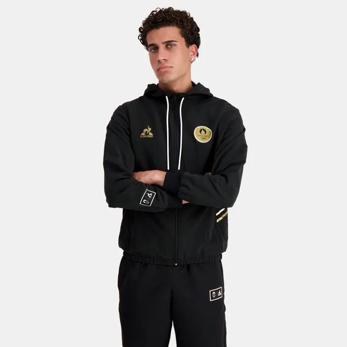 Men Le Coq Sportif Sweatshirts Paris 2024 ZipUp Hoodie