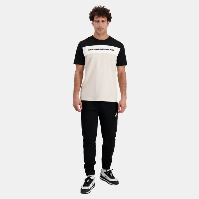 Men Le Coq Sportif Tshirts And Tops Contemporain Tshirt Homme Blackpeyote
