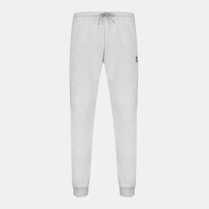 Men Le Coq Sportif Trousers And Joggers Essentiels Pantalon Regular Gris Chin Clair Homme