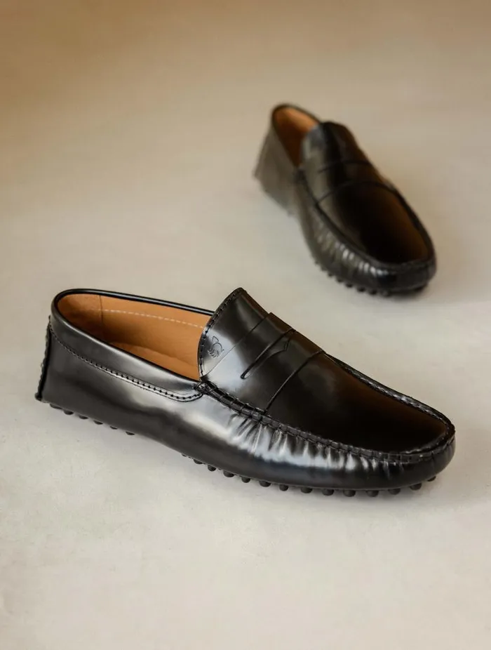 Men Loafers Bobbies Lewis Siyah Black