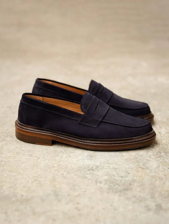 Men Loafers Bobbies Mark Navy Men Loafers Bobbies Mark Navy