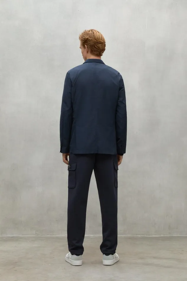 Men Navy Blue Alpen Jacket Ecoalf Coats And Jackets