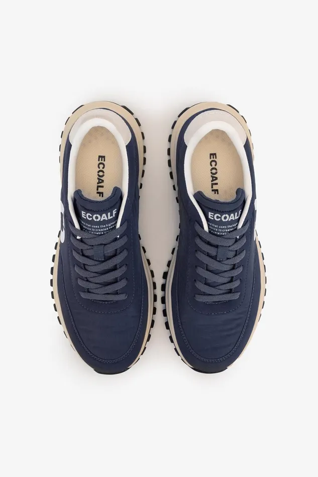 Men Navy Blue Feroe Trainers Ecoalf Sneakers