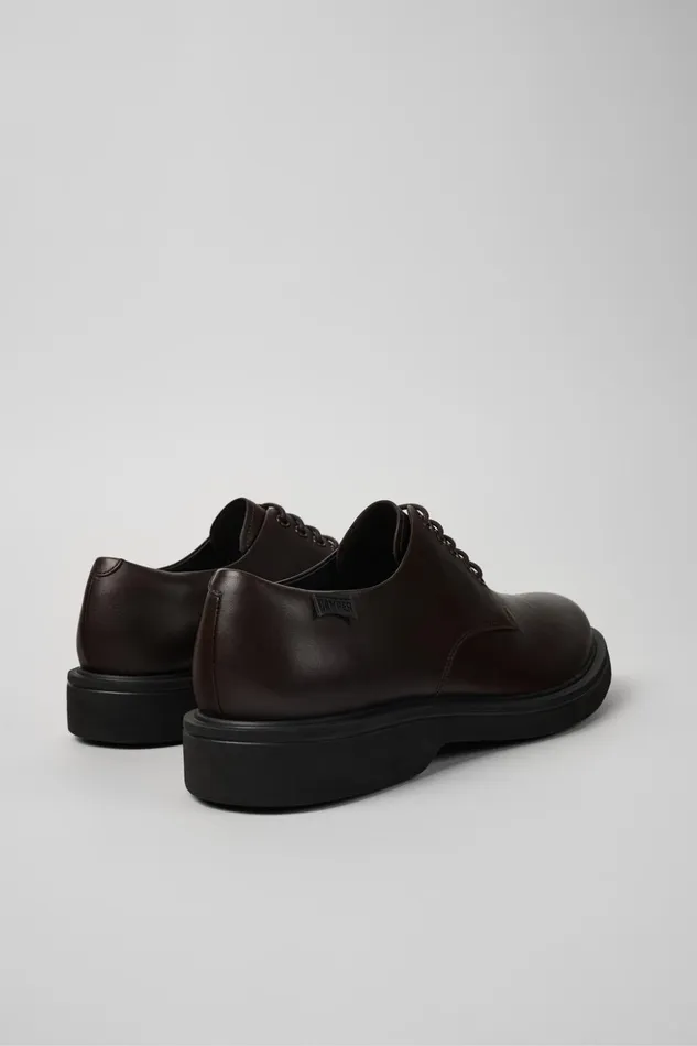 Men Norman Brown Leather Shoes Camper Formal Shoes Men Norman Brown Leather Shoes Camper Formal Shoes