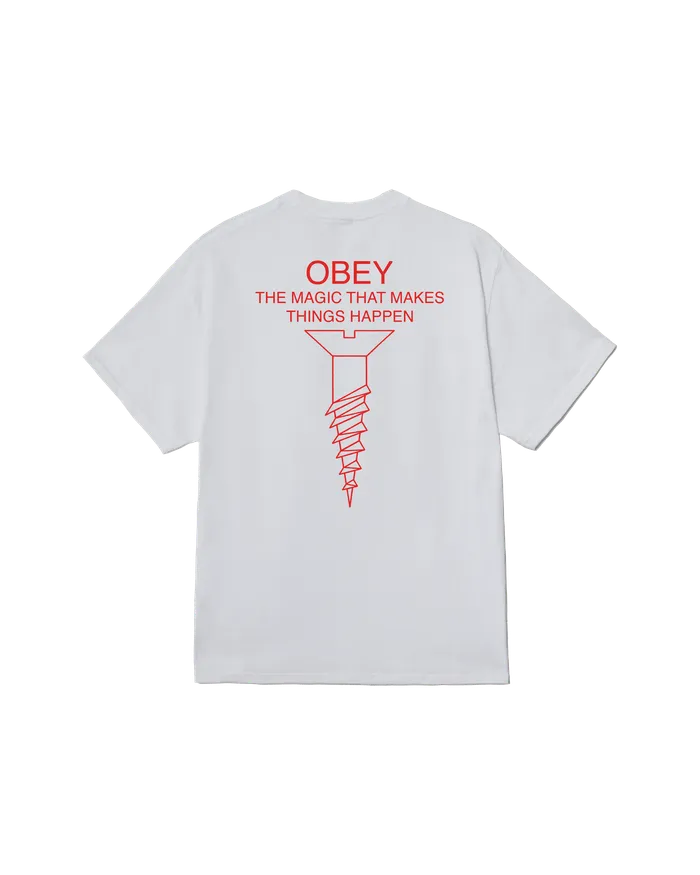 Men OBEY Clothing MAGIC CLASSIC TSHIRT White TSHIRTS