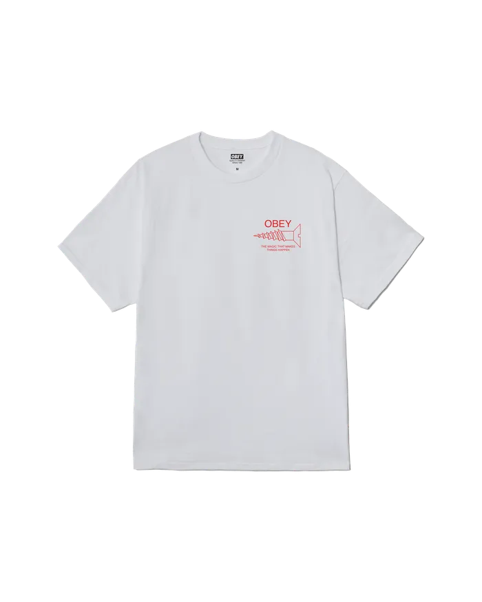 Men OBEY Clothing MAGIC CLASSIC TSHIRT White TSHIRTS