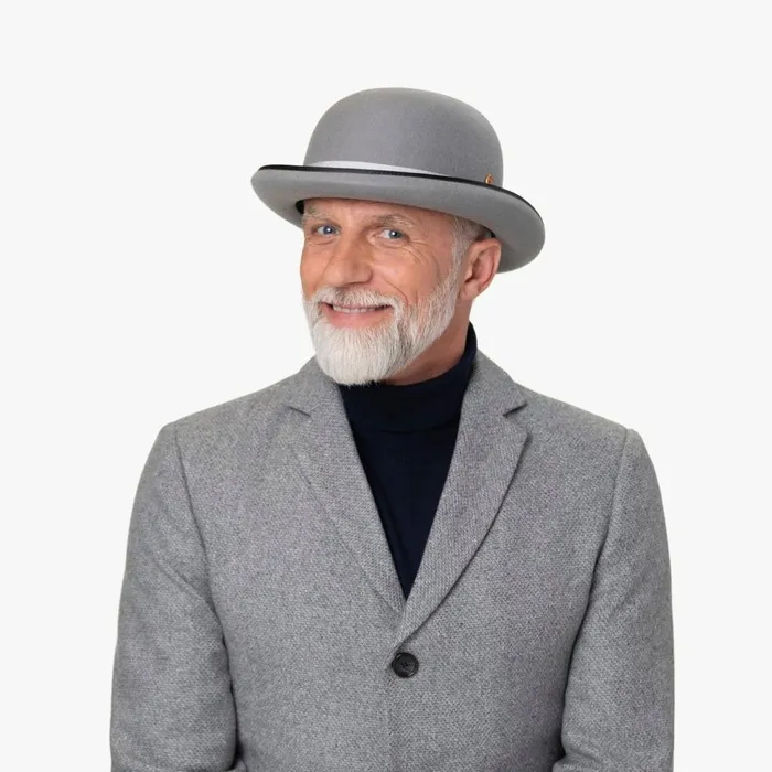 Men Occassion Hats Mayser Wolga Grey Melon Light Gray Men Occassion Hats Mayser Wolga Grey Melon Light Gray