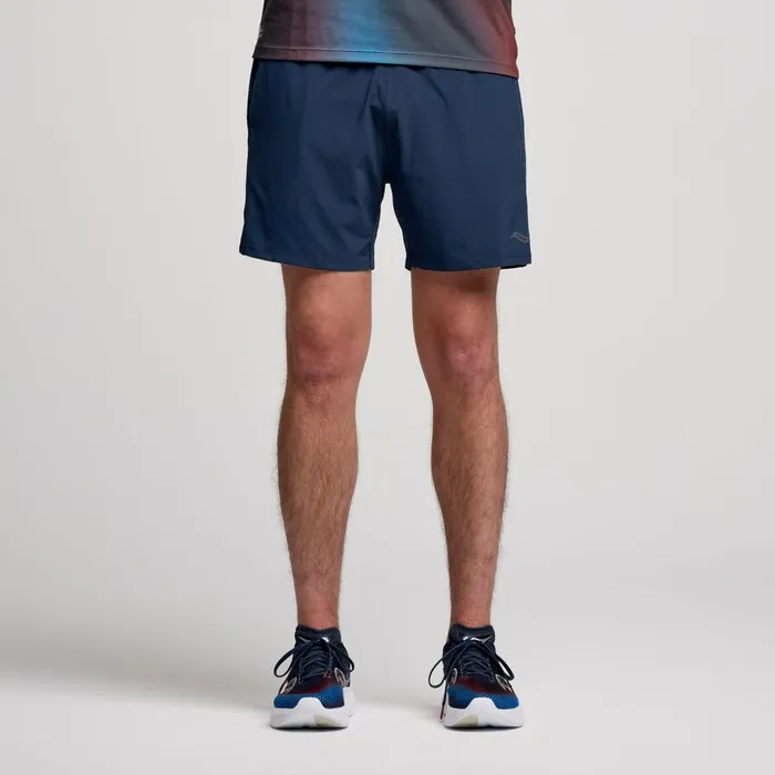 Men Outpace 5034 Short Navy Saucony Bottoms