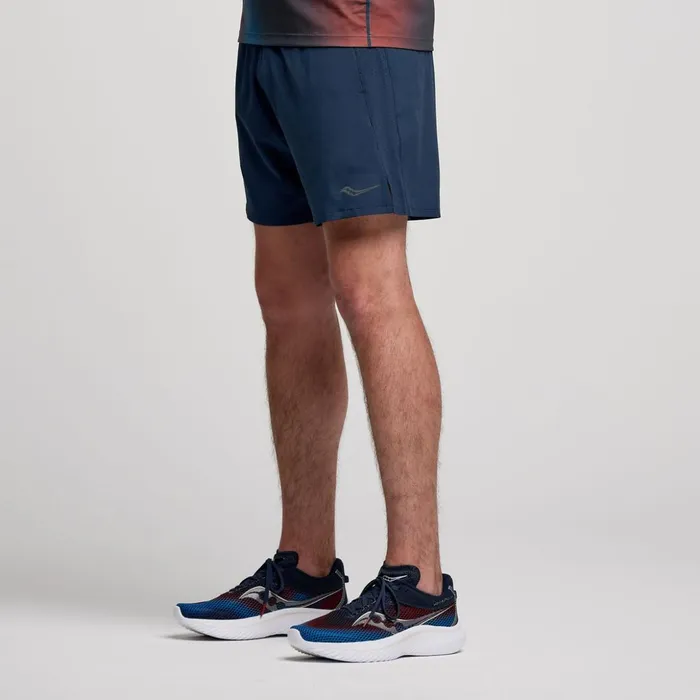 Men Outpace 5034 Short Navy Saucony Bottoms