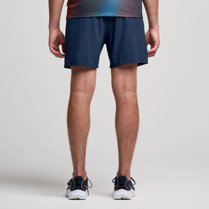 Men Outpace 5034 Short Navy Saucony Bottoms