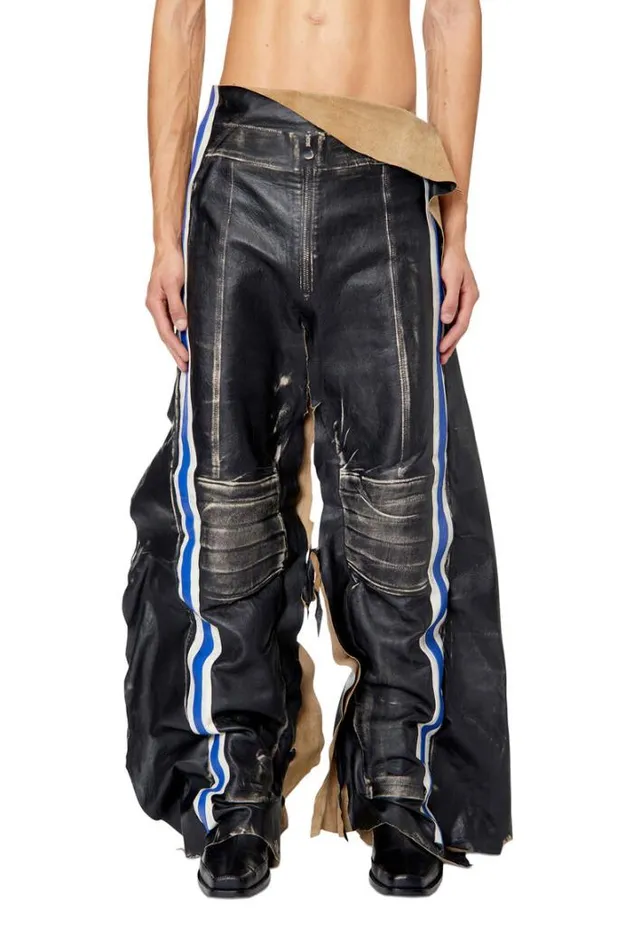 Men PHilos Black Diesel Trousers And Shorts Men PHilos Black Diesel Trousers And Shorts